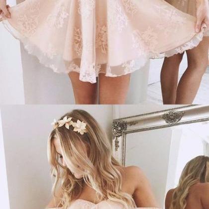 Beautiful Cute Homecoming Dresses 2017 Short..